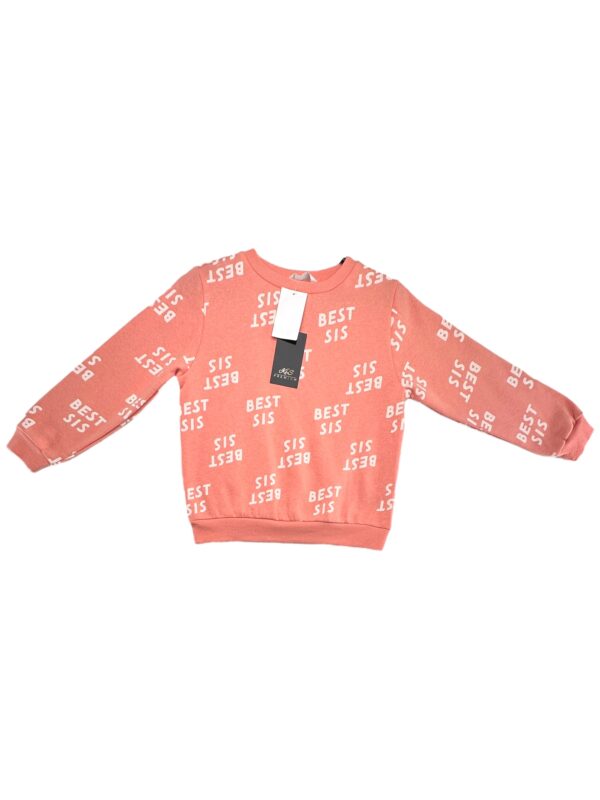 H&M Bluza Dziecięca Różowa Napisy 128