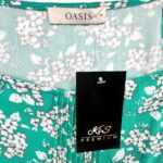 OASIS Sukienka Damska Zielona Kwiaty XL - zdjęcie 3