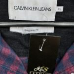CALVIN KLEIN Koszula Męska Czerwona Kratka XL - zdjęcie 3