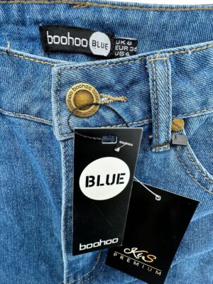 BOOHOO Szorty Damskie Niebieskie S - zdjęcie 3