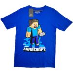 MOJANG STUDIO Koszulka Dziecięca Niebieska Print 140
