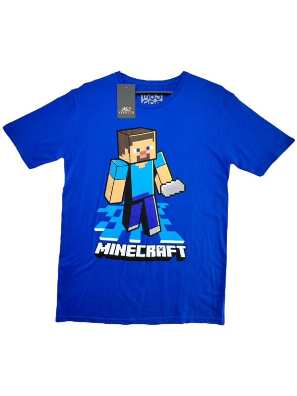 MOJANG STUDIO Koszulka Dziecięca Niebieska Print 140