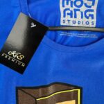 MOJANG STUDIO Koszulka Dziecięca Niebieska Print 140 - zdjęcie 3