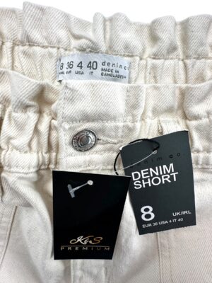 DENIM CO Szorty Damskie Beżowe S 100% Bawełna - zdjęcie 3