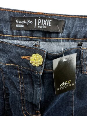SIMPLYBE Spodnie Damskie Niebieskie XXL - zdjęcie 3
