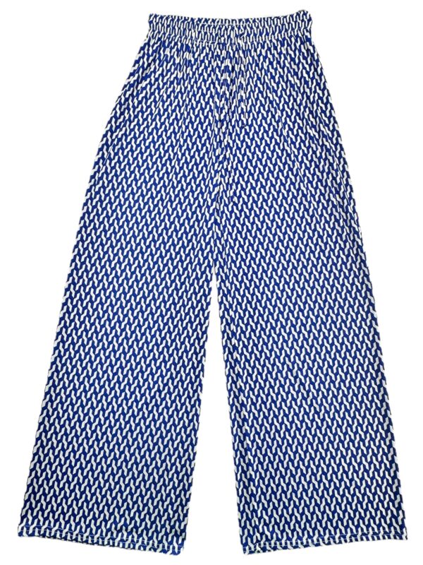 Spodnie Damskie Niebieskie Geometryczne L / XL