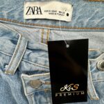 ZARA Jeans Damskie Niebieskie M - zdjęcie 3