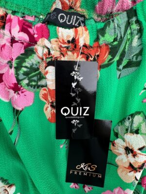 QUIZ Sukienka Damska Zielona Kwiatowa L - zdjęcie 3