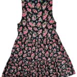 VILA Sukienka Damska Czarna Kwiatowa XS - zdjęcie 2