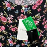 VILA Sukienka Damska Czarna Kwiatowa XS - zdjęcie 3