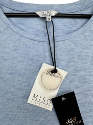 MISO ESSENTIALS Koszulka Damska Niebieska XL - zdjęcie 3