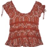 URBAN OUTFITTERS Bluzka Damska Czerwona XS Bawełna - zdjęcie 2
