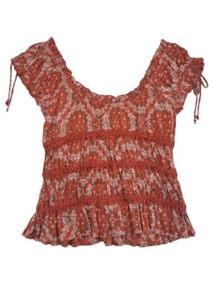 URBAN OUTFITTERS Bluzka Damska Czerwona XS Bawełna - zdjęcie 2