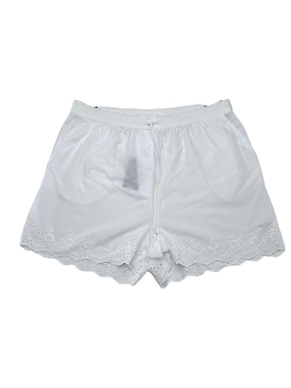 GEORGE Szorty Damskie Białe Koronki L