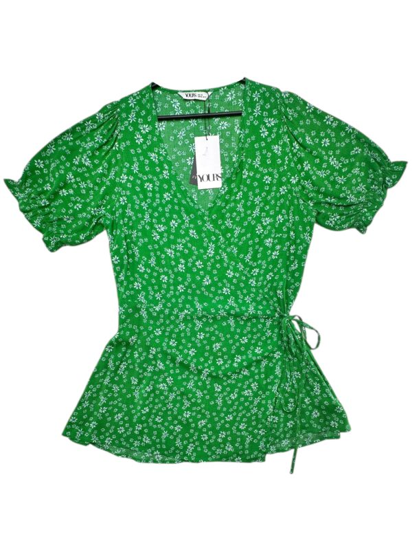 YOURS Sukienka Damska Zielona Kwiatowa 3XL