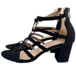 INNA Sandały Damskie Czarne 38 Zamsz - zdjęcie 2