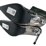 TOPSHOP Kozaki Damskie Srebrne 38 - zdjęcie 3