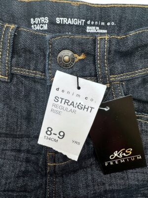 DENIM CO Jeans Dziecięce Niebieskie 134 - zdjęcie 3