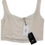 STRADIVARIUS Top Damski Beżowy L