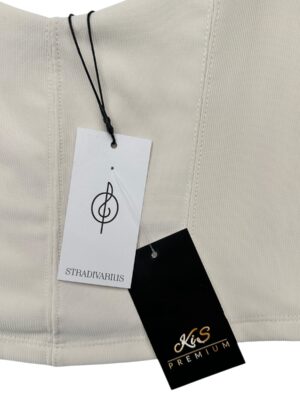 STRADIVARIUS Top Damski Beżowy L - zdjęcie 3
