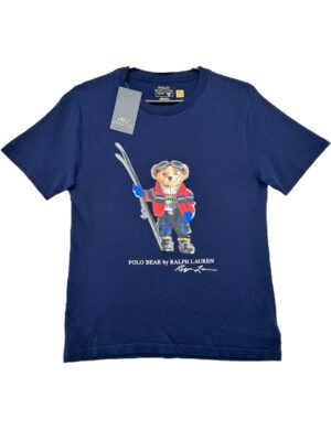 RALPH LAUREN Koszulka Dziecięce Niebieska 150 - zdjęcie 1