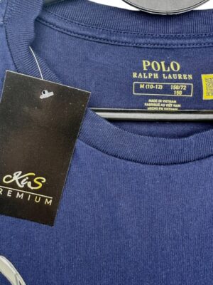RALPH LAUREN Koszulka Dziecięce Niebieska 150 - zdjęcie 3