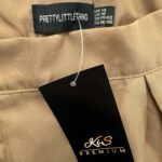 PRETTYLITTLETHING Szorty Damskie Beżowe XL - zdjęcie 3
