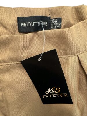 PRETTYLITTLETHING Szorty Damskie Beżowe XL - zdjęcie 3