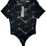 SELECT Body Damskie Czarne Koronkowe L
