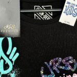 COOL KIDS Koszulka Dziecięca Czarna Napisy 158 - zdjęcie 3