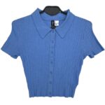 H&M Bluzka Damska Niebieska XS - zdjęcie 3