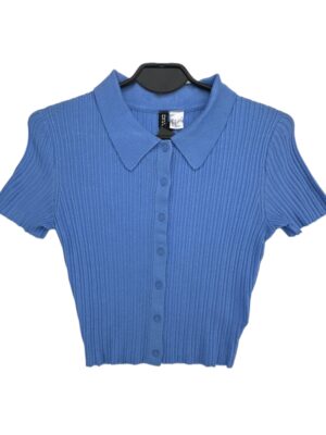 H&M Bluzka Damska Niebieska XS - zdjęcie 3