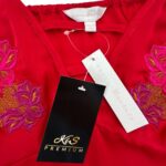 PRETTY SECRETS Top Damski Czerwony Haft XXL - zdjęcie 2