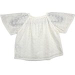 M&S Bluzka Dziecięca Biała Ażurowa 98 - zdjęcie 2