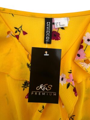 H&M Sukienka Damska Żółta Kwiatowa 3XL - zdjęcie 3
