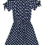 INNY Sukienka Damska Niebieska Groszki M - zdjęcie 1