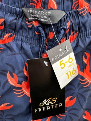 PRIMARK Spodenki Dziecięce Niebieskie Wzór 116 - zdjęcie 3