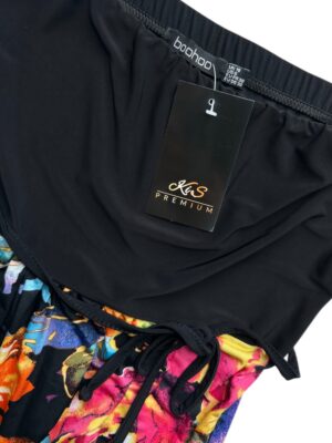 BOOHOO Sukienka Damska Wielokolorowa Kwiatowa S - zdjęcie 3