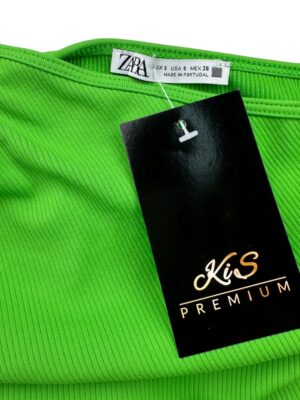 ZARA Top Damski Zielony S - zdjęcie 3