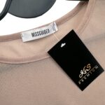MISSGUIDED Koszulka Damska Beżowa Przezroczysta ONE SIZE - zdjęcie 3