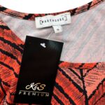 WAREHOUSE Sukienka Damska Czerwona Geometryczna 3XL - zdjęcie 3