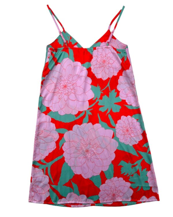 TU Sukienka Damska Czerwona Kwiatowy S