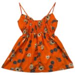 CHEMISTRY Sukienka Damska Pomarańczowa Kwiatowa L - zdjęcie 2