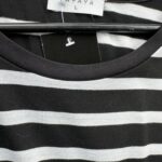 PAPAYA Koszulka Damska Czarna Paski L - zdjęcie 3