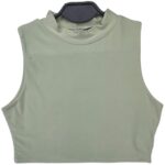 PRETTYLITTLETHING Top Damski Zielony Bez Wzoru S - zdjęcie 1