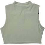 PRETTYLITTLETHING Top Damski Zielony Bez Wzoru S - zdjęcie 2