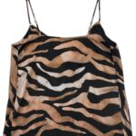 RIVER ISLAND Top Damski Brązowy Zwierzęcy S - zdjęcie 2