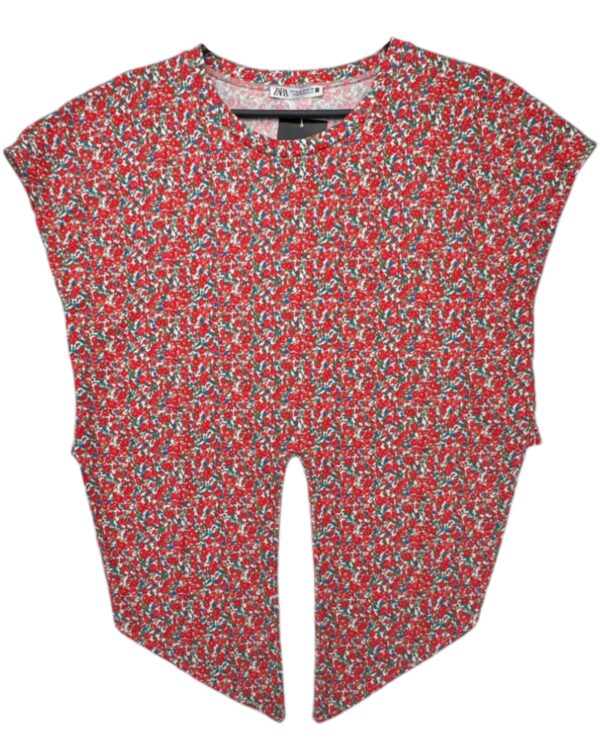 ZARA Koszulka Damska Czerwona M