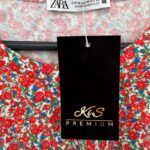 ZARA Koszulka Damska Czerwona M - zdjęcie 3