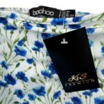 BOOHOO Sukienka Damska Biała Kwiatowa M - zdjęcie 3